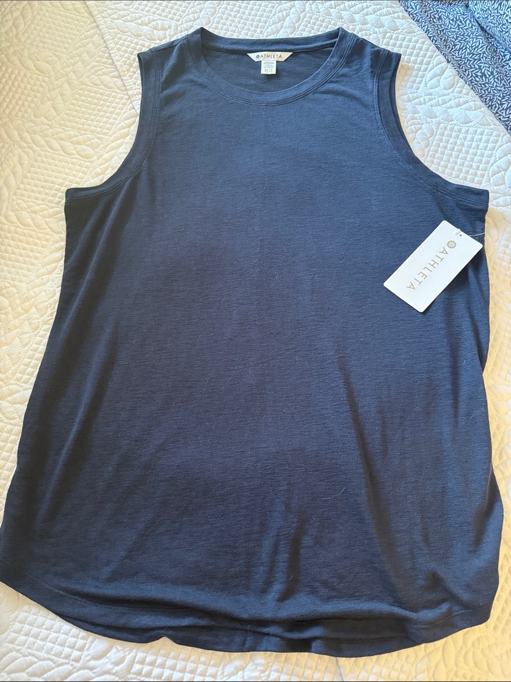 NWT Athleta Dark Navy Crewneck Tank Top Sz XL